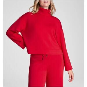 SPANX AirEssentials Women's Red Turtleneck Long Sleeve Top Size XS
